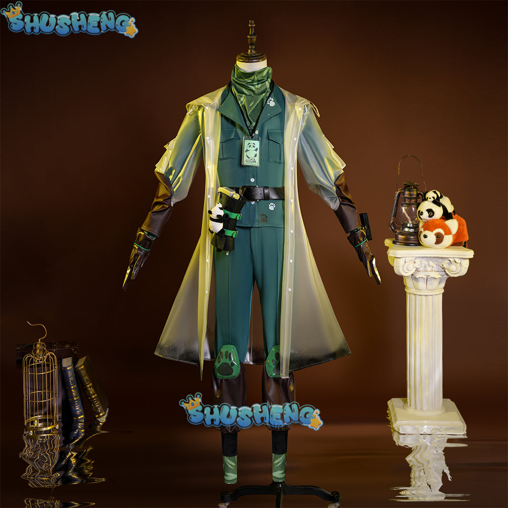 Grave Keeper Cosplay Game Identity V Andrew Kreiss Home Designer Uniform Wig Set Halloween Party Role Play Outfit for Man