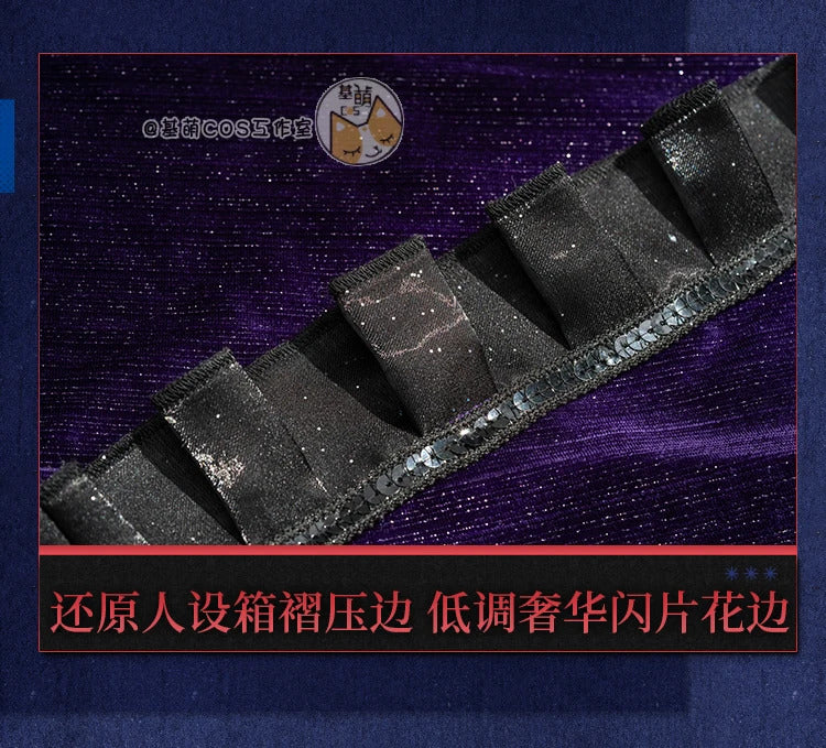Game Reverse:1999 Tuesday Cosplay Christine costume Sexy Mature Purple Dress Accessories Halloween Ball Women New Uniform