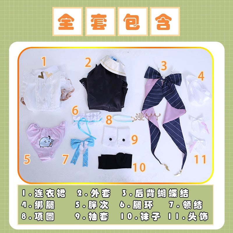 Anime VTuber Kagura Nana Cosplay Costume Artist Skin Sweet Lovely Uniform Dress Carnival Party Role Play Clothing New