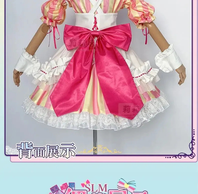 Anime Manaka Laala Pripara Cosplay Costume New Sweet Lolita Dress Wig Accessories Props Uniform Men and Women Cute Maid Set