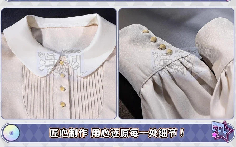 Shusheng-R BanG Dream! Ave Mujica Cosplay Sakiko Togawa Oblivionis Costume Shirt, skirt, socks, tie, Halloween party sweet JK uniform set