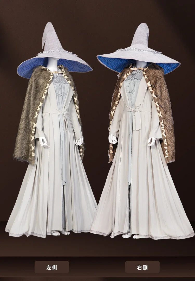 Ranni Cosplay Game Elden Witch Ranni Costume Dress Ring Cloak Hat Woman Man Carnival Party Cape High quality uniform set XS-XXXL