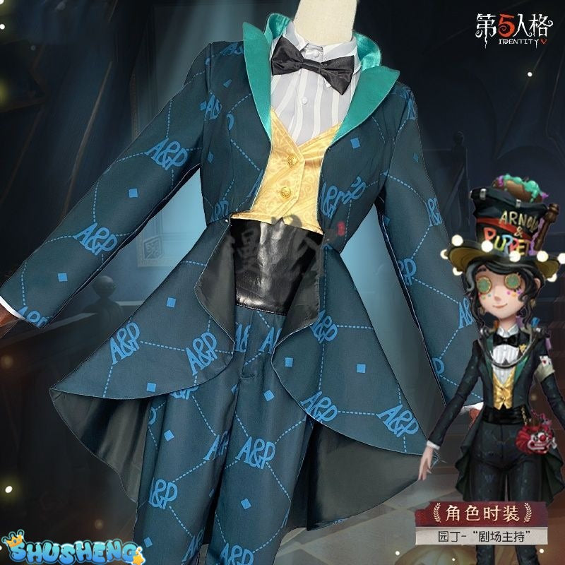 Emma Woods Gardener Cosplay Costume Game Identity Ⅴ Theater Host Halloween Carnival Uniform Anime Clothing Party Suit