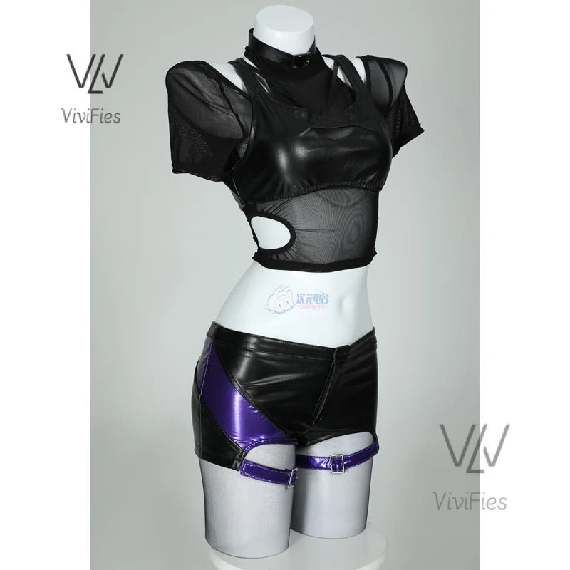 Game Tekken 8 Ling Reina Cosplay Fantasia Costume Disguise for Adult Women Tops Shorts Outfits Halloween Carnival Party Clothes