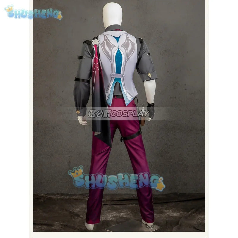 Gallagher Cosplay Game Honkai: Star Rail Costume Fashion Handsome Uniform Suit Halloween Carnival Party Outfit Men XS-3XL
