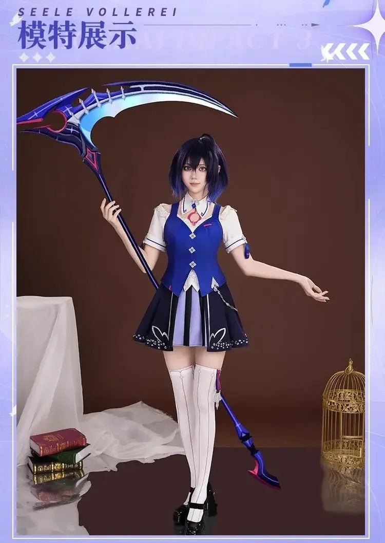 Honkai Impact 3 Seele Vollerei Cosplay Costume Uniform Halloween Carnival Party Christmas Play Role Clothes Clothing for Women