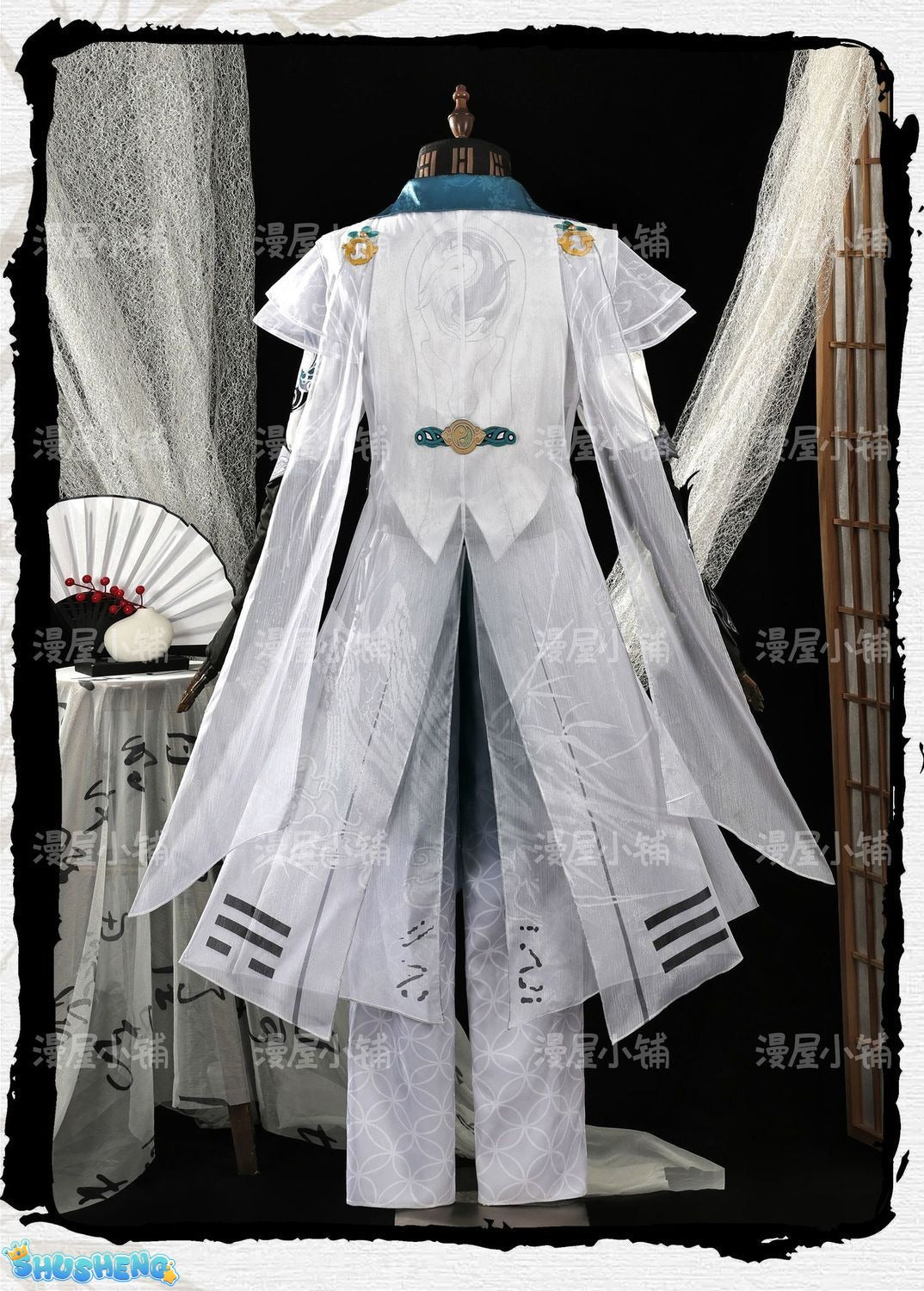 Naraka: Bladepoint Wu Chen Cosplay Costume Hanfu Role Play Halloween Carnival Party Outfit for Men New Character