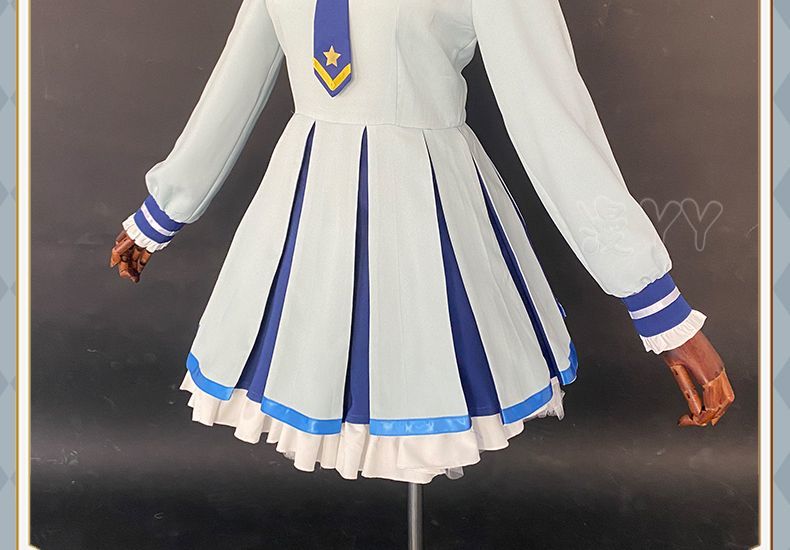 Aikatsu Stars! Costume Nijino Yume Cosplay Dresses School Idol Yume Wigs Headwear Halloween Carnival Schoolgirl Uniform Dress