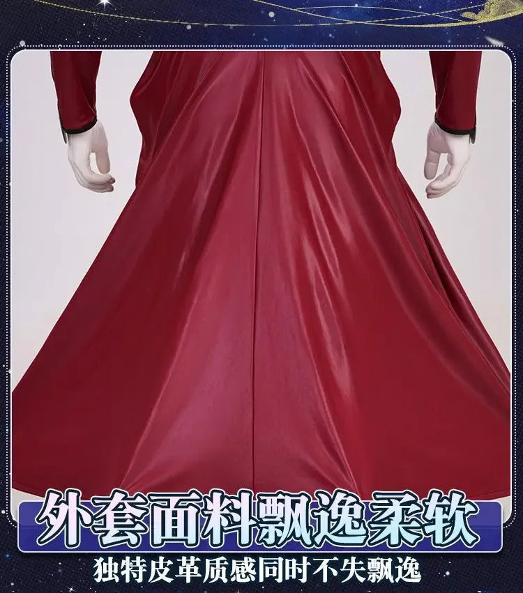 Anime Fate/stay nigh EMIYA Cosplay Arche Costume Black leather top apron pants set Halloween party handsome men women uniform