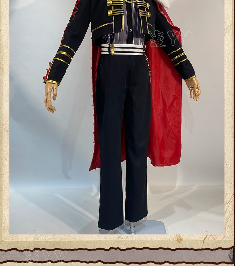 VTuber NIJISANJI Virtual YouTuber Kuzuha Cosplay Costume Black Evening Dress Cloak Wig Man Woman Carnival Masked Ball Suit