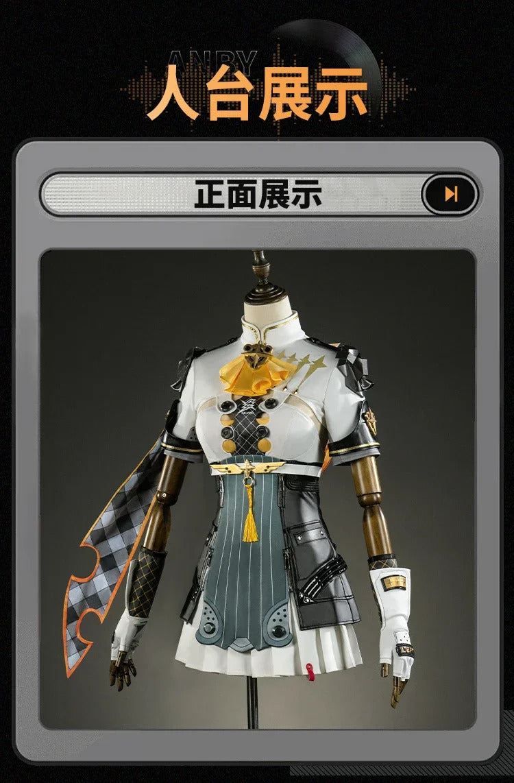 Zenless Zone Zero Soldier 0 - Anby Cosplay Silver Soldier - Anby Costume Halloween Party New Fashionable Women Uniform Full Set