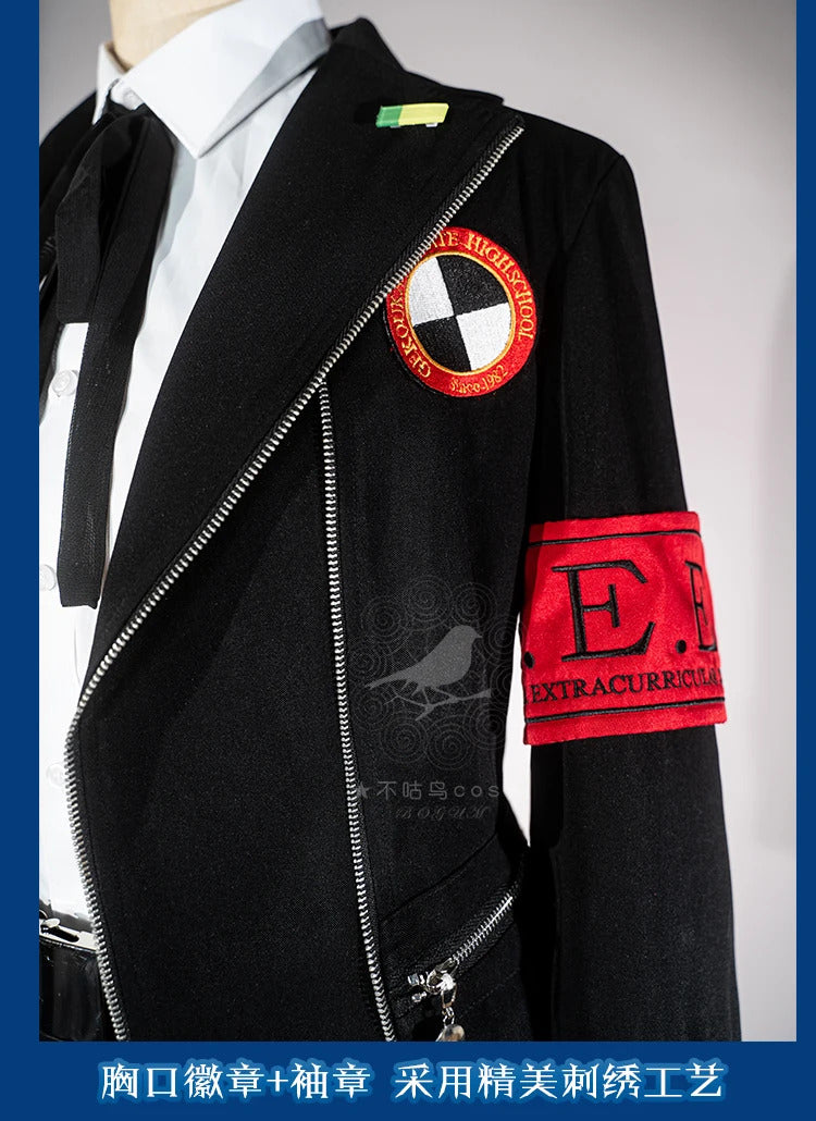 Yuuki Makoto Cosplay Costume Game Persona 3 High School Uniform Suits for Handsome Men Christmas Carnival Dress Party Shusheng