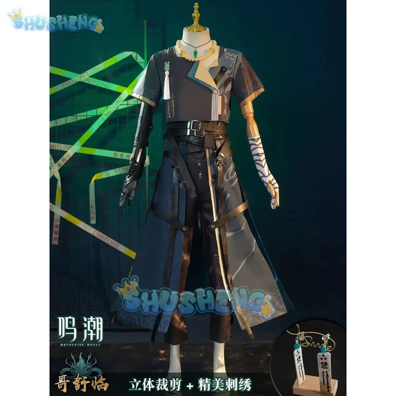 Wuthering Waves Geshu Lin Cosplay Costume Uniform Midnight Rangers Jiyan Jinzhou Huanglong Halloween Party for Women Men S-XXL