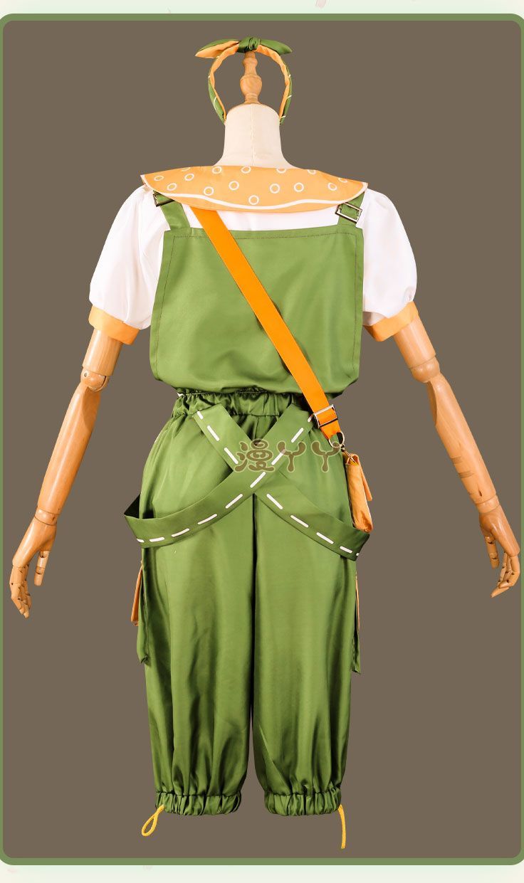 Game Identity V Cosplay Anime Panda Friend Little Girl Alice Derose Cosplay Costume Doll Green Rompers Uniform Accessories