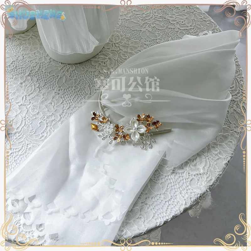 Game Azur Lane Shinano Cosplay Costume Halloween party women sexy white dress accessories prop set beach vacation swimsuit
