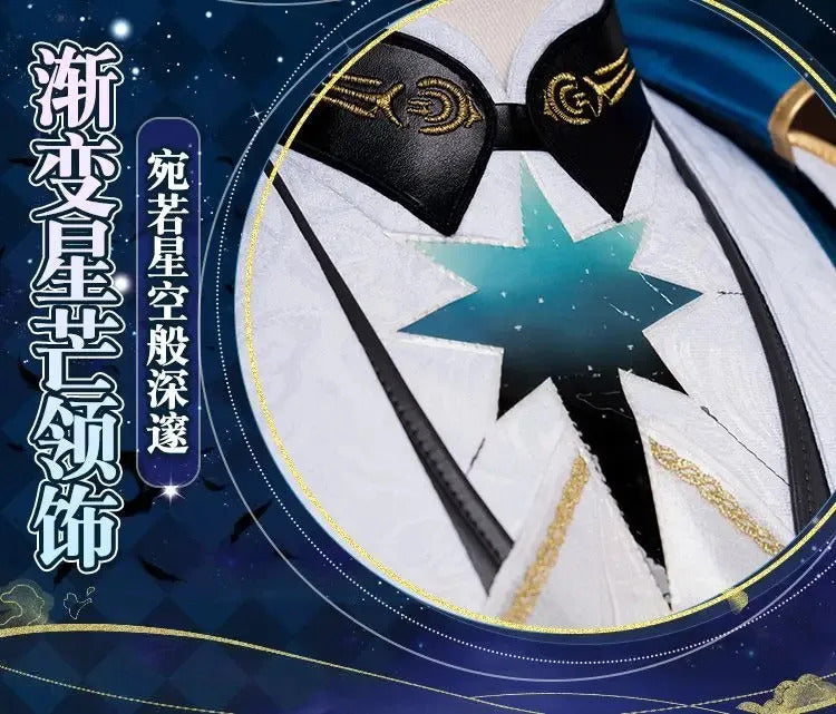Honkai Star Rail Anaxa Cosplay Costume Uniform Earrings Anaxagoras Grove of Epiphany Amphoreus Halloween Party for Women Men