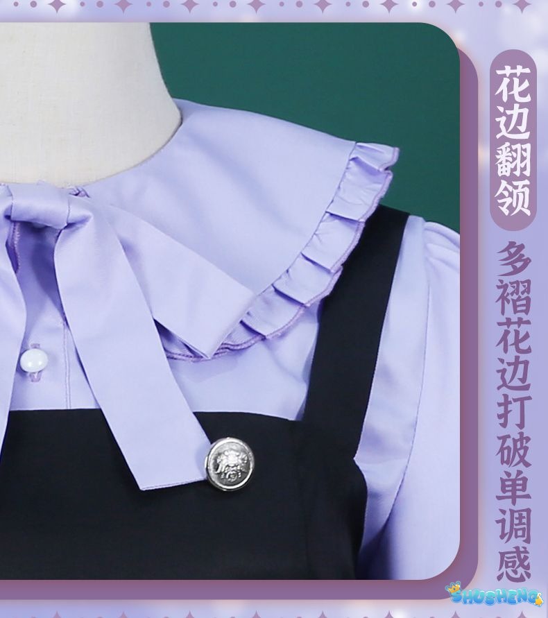 Rikka Takanashi Cosplay Costume Summer Gothic Dress Wig Halloween sweet girl New uniform Hero Cos