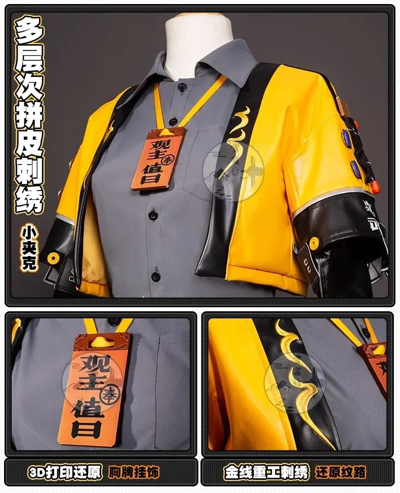 Zenless Zone Zero Ju Fufu Cosplay Costume Uniform Jacket Shorts Yunkui Summit Halloween Party for Women Girls Props