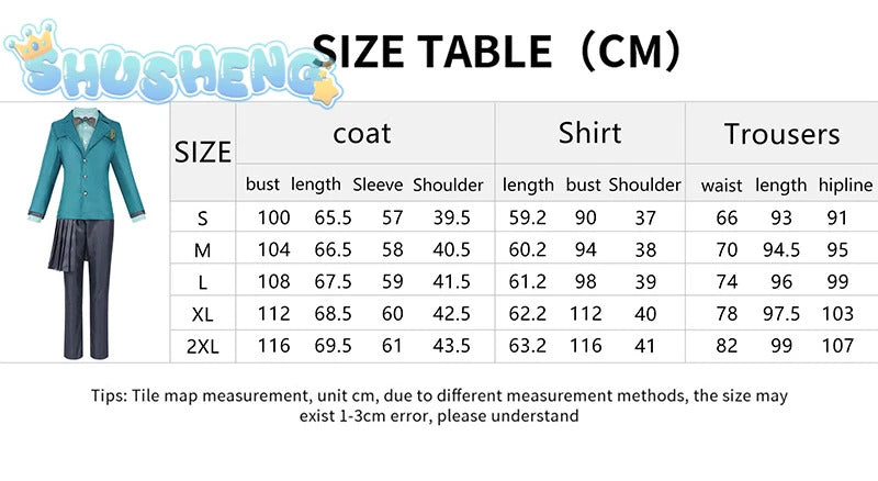 Movie Wicked Elphaba Cosplay costume Coat, shirt, apron, vest, tie, campus uniform Halloween party Elphaba Woman Man set S-XXL