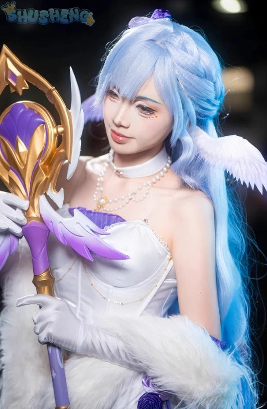 Robin Cosplay Game Honkai: Star Rail Costume Wig Shawl brooch wings accessories gorgeous sexy dress Halloween Christmas uniform
