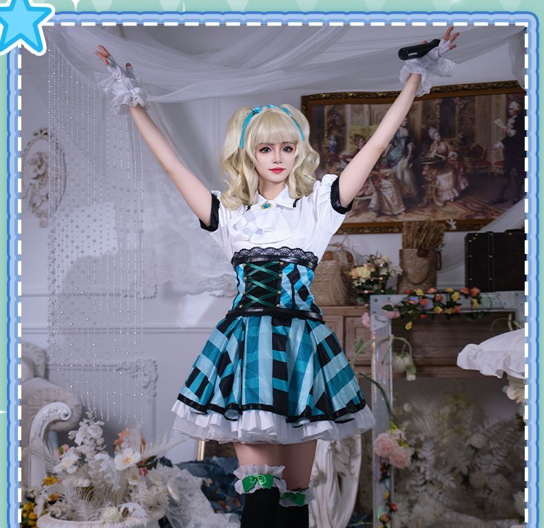 Todo Yurika Cosplay Costume Game Aikatsu Uniform Halloween Carnival Party Christmas Play Role Clothes Clothing