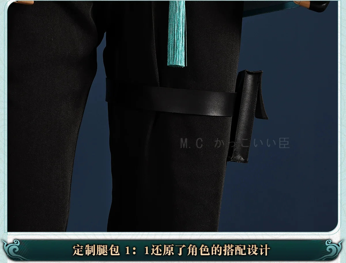 Jiyan Cosplay Costume Wuthering Waves Anime Men Handsome Uniform Halloween Carnival Party Suit Role Play Clothing Shusheng