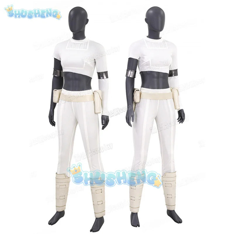 Movie Episode II - Attack of the Clones Padmé Amidala Cosplay Costume Uniform Halloween Carnival Party Christmas Play Role