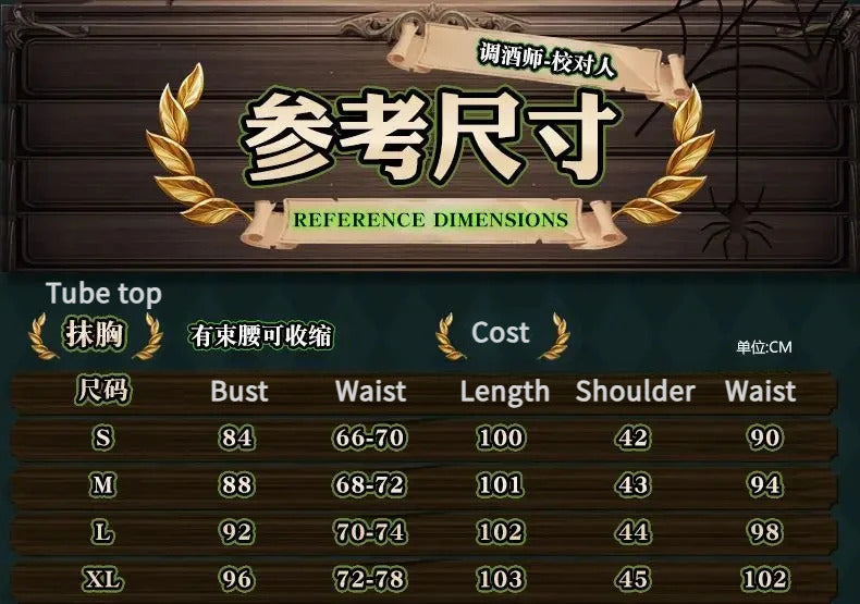 Game Identity Ⅴ Demi Bourbon Barmaid Cosplay Costume Uniform Halloween Carnival Party Christmas Play Role Clothes Clothing
