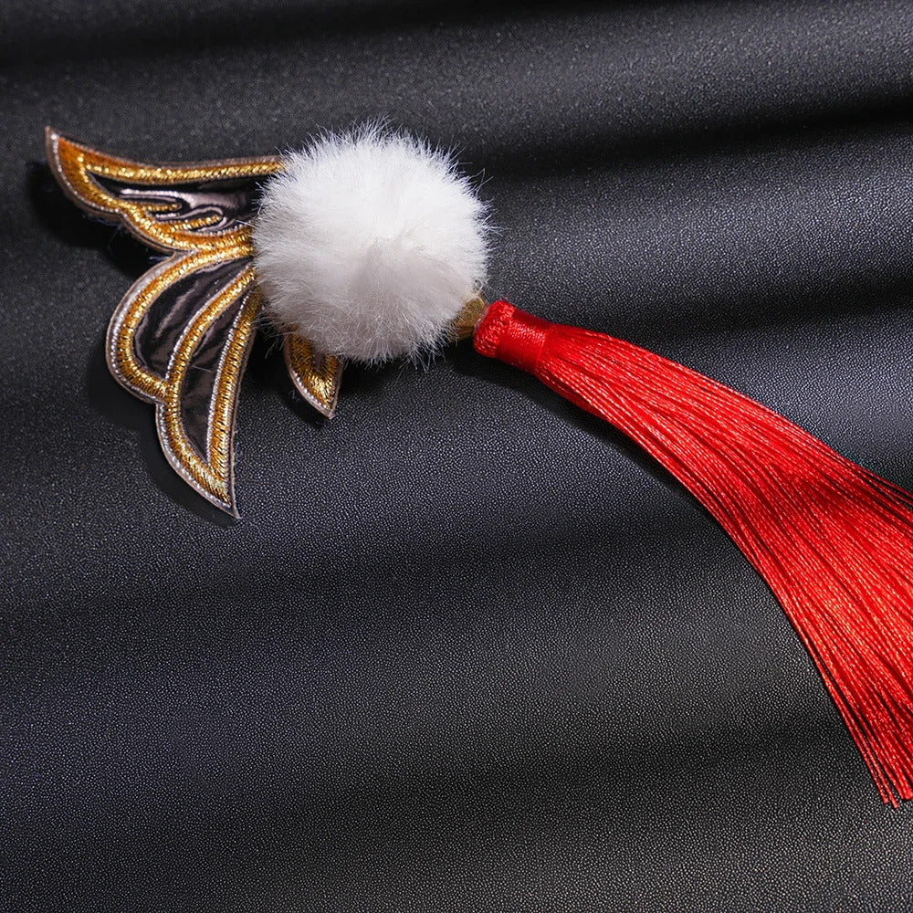 Honkai star rail fugue cosplay dress ingyun pajamas tail hairpins Xianzhou Luofu Halloween party prop Shusheng
