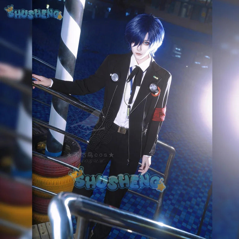Yuuki Makoto Cosplay Costume Game Persona 3 High School Uniform Suits for Handsome Men Christmas Carnival Dress Party Shusheng
