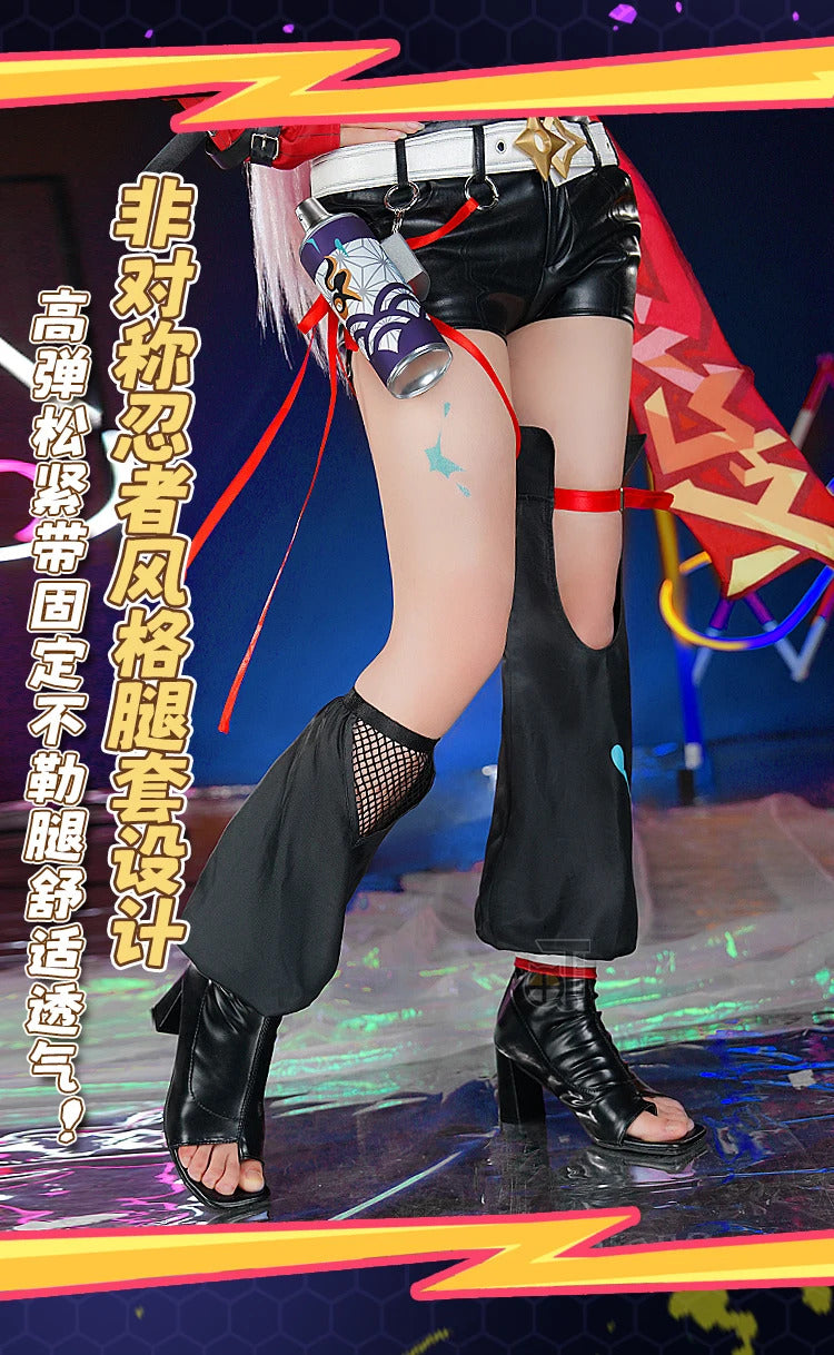 Honkai Star Rail Rappa Cosplay Costume Uniform Hat Jacket Shorts Galaxy Ranger Props Halloween Party Women Accessory Shusheng
