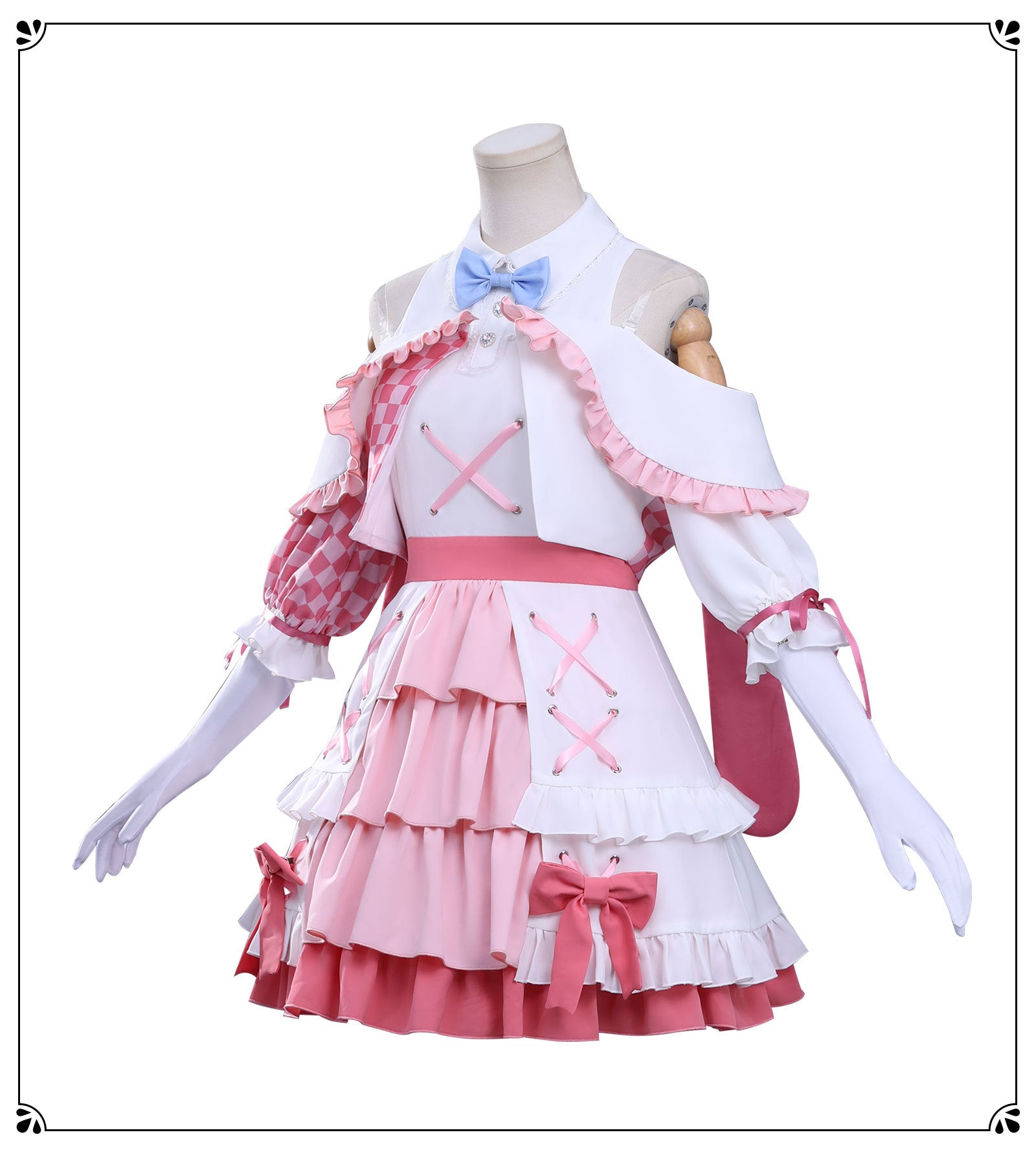 Anime Girls Band Cry Hina Tomo 486 Cosplay Costume JK Dress Skirt Headwear Woman Sexy Carnival Halloween Suit
