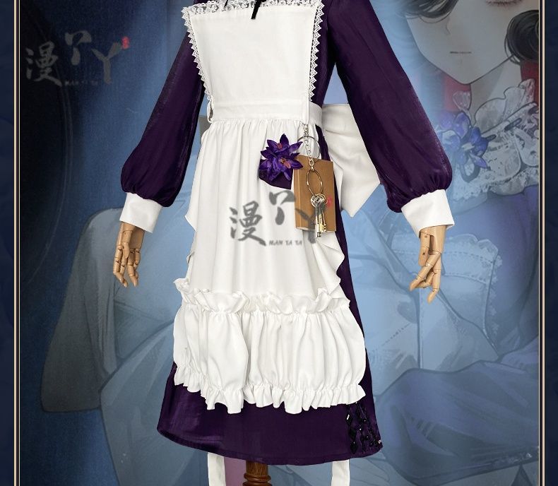 Game Reverse:1999 Tuesday Christine Cosplay Costume St. Pavlov Foundation Deep Purple Maid Dress Woman Sexy Cute Party Suit