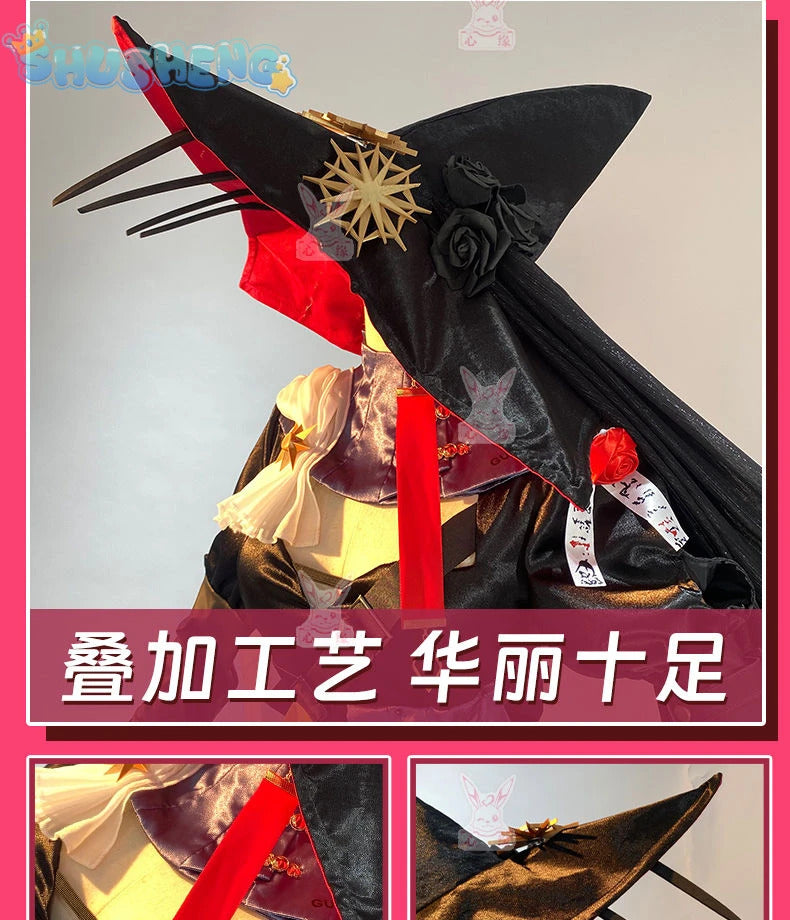 Specter Cosplay Game Arknights Costume Hat Stockings Accessories Props Gothic Lolita Dress Set Halloween Party Woman Uniform