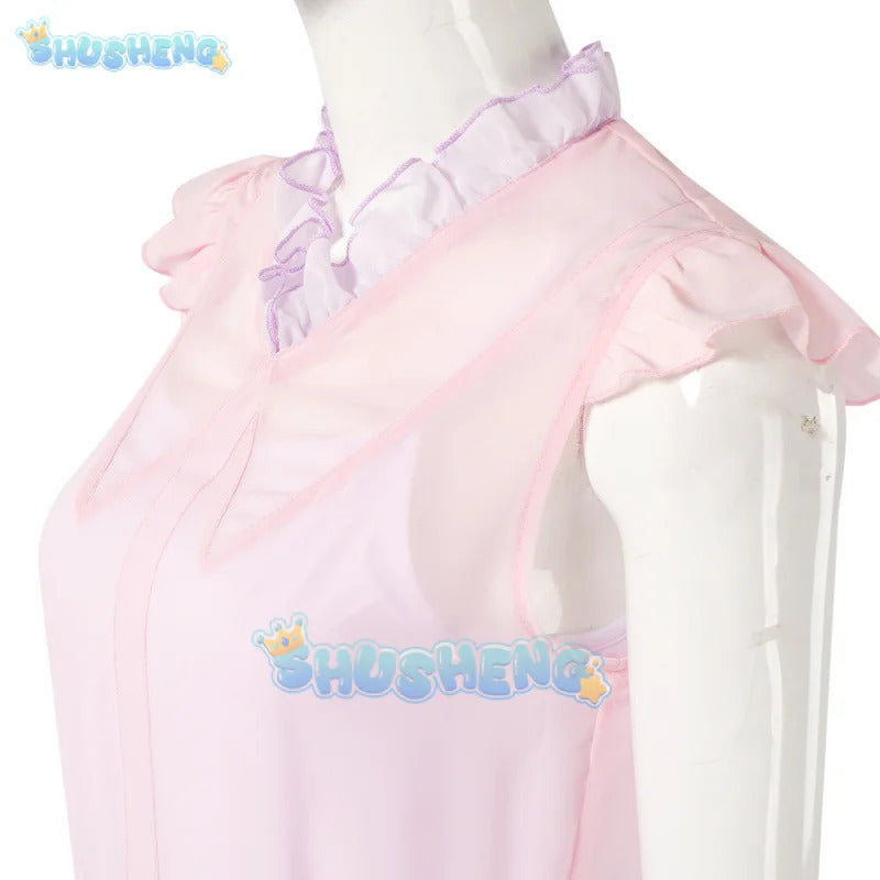 Glinda wicked cosplay costume disguise for adult women pink dress CTX female dresses fantasy outfit Halloween carnival suit
