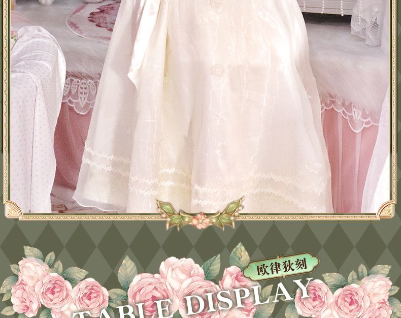 Eurydice Little Girl Cosplay Game Identity V Costume Girl Memory Alice Dress Headgear Wig Set Halloween Party Outfit Women