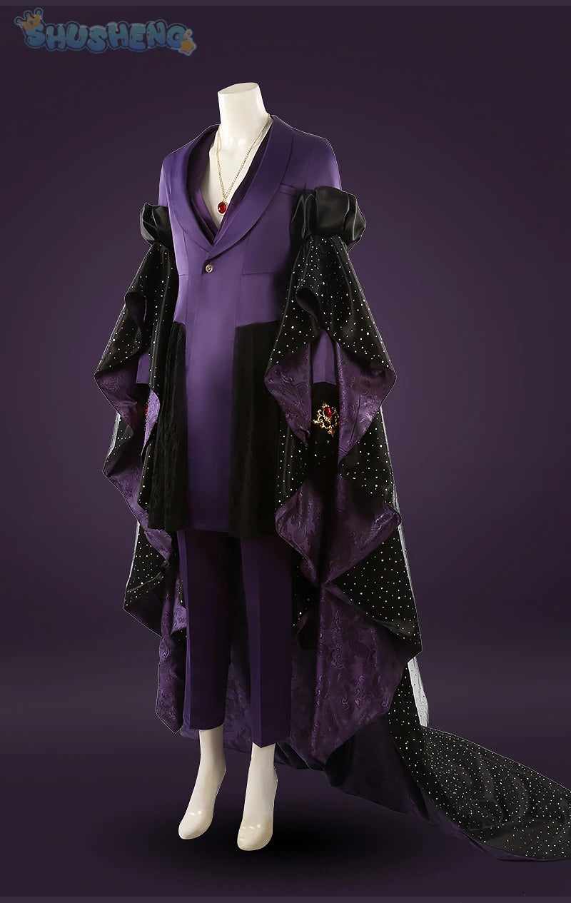 Game Twisted Wonderland Cosplay Vil Schoenheit Costume Tail necklace gloves purple gorgeous sexy dress Halloween uniform XS-XXXL
