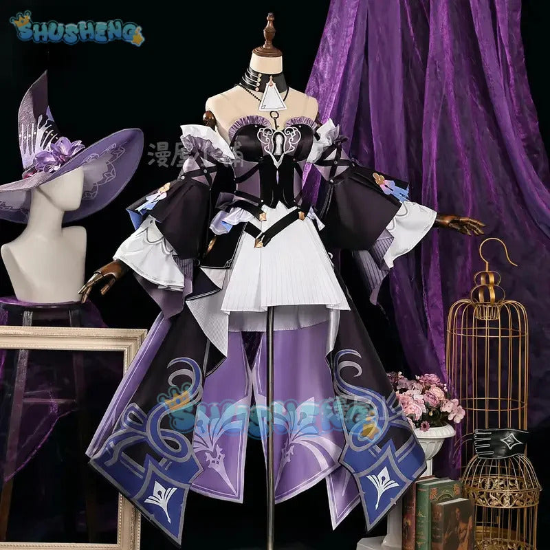 Shusheng Game Honkai Star Rail The Herta Cosplay Costume Herta Outfit Role Play For Halloween Carnival Prop Adult Women Men
