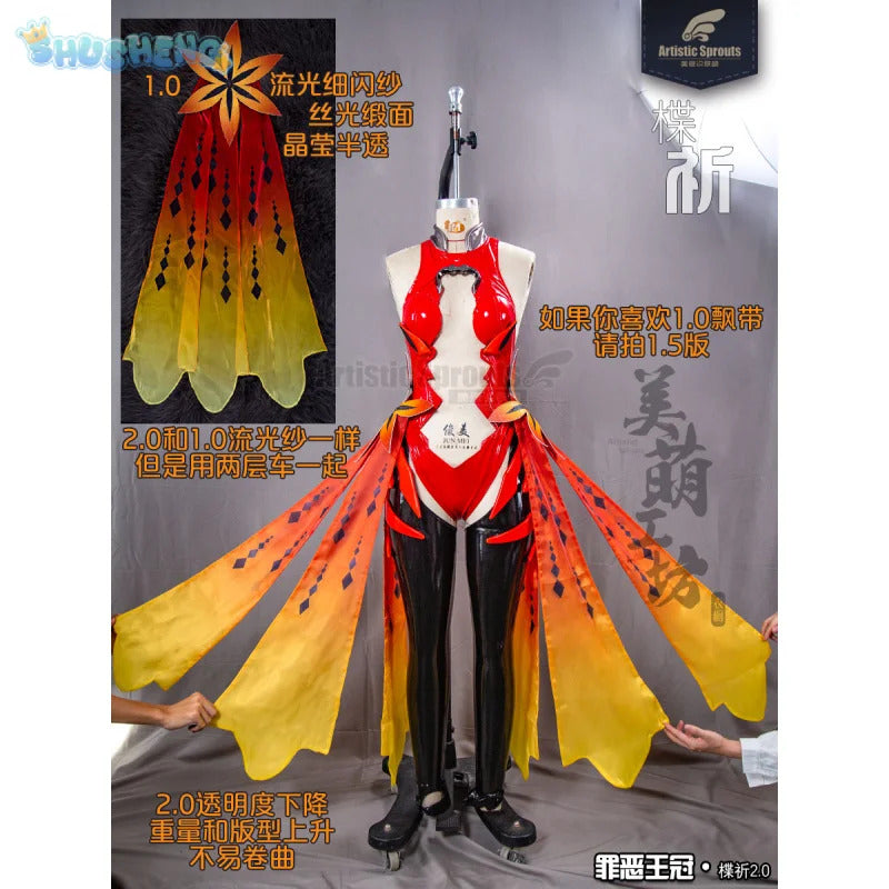 Inori Anime Cosplay Costume Guilty Crown Egoist Yuzuriha Cosplay Goldfish Red Sexy Jumpsuits Fighting Uniform Halloween For Suit