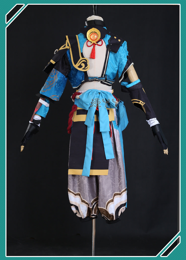 Game Genshin Impact Gorou Cosplay Costume Men Combat Uniform Fox Boy Costume Halloween Women Cosplay Costume Full Set