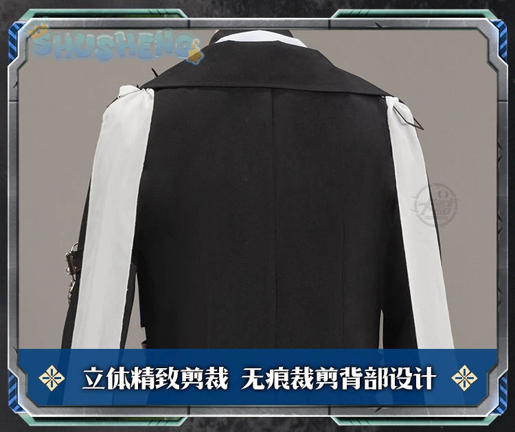 Game Arknights logos cosplay aefanyl costume fashionable handsome cloak ring gloves props set Halloween party Woman Man uniform