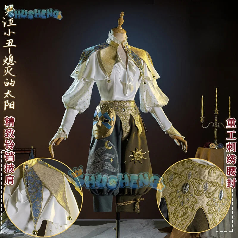 Game Identity ⅤJoker Weeping Clown Cosplay Costume The Extinguished Sun Uniform Halloween Carnival Party Play Role Clothing