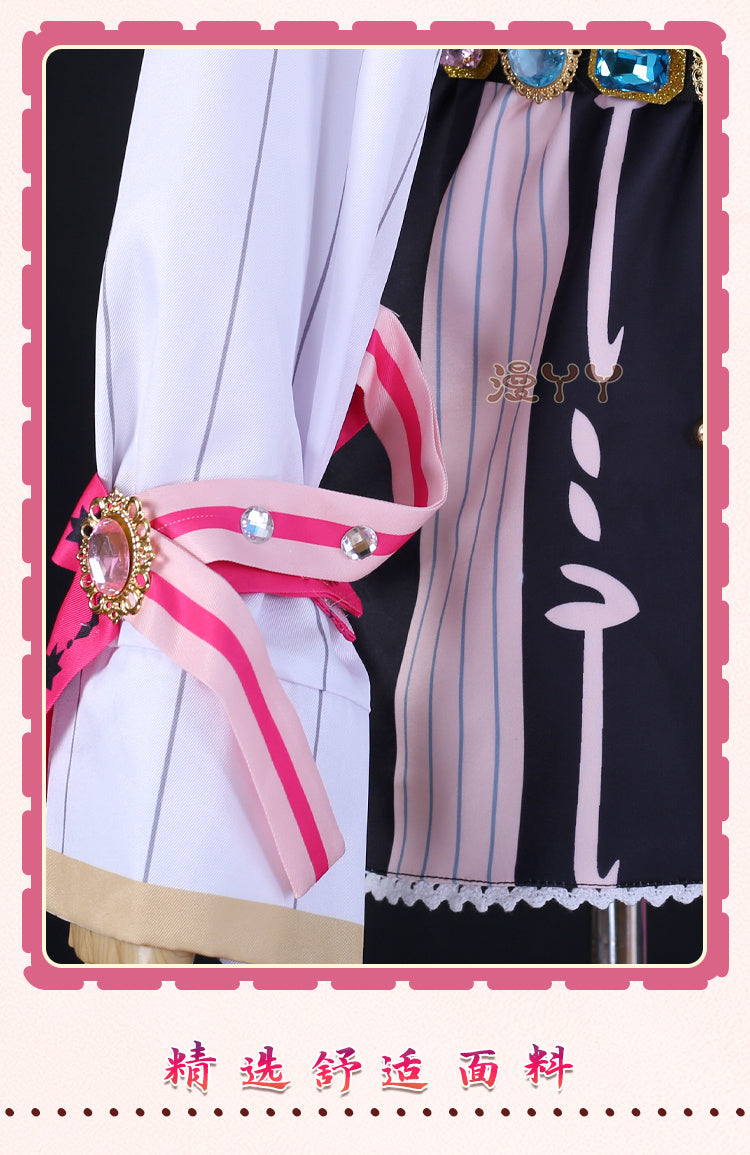 Aster Role-playing Costume Game Nu Carnival Aster Cosplay Outfits Halloween Party Set Short Pink Hair Role Play