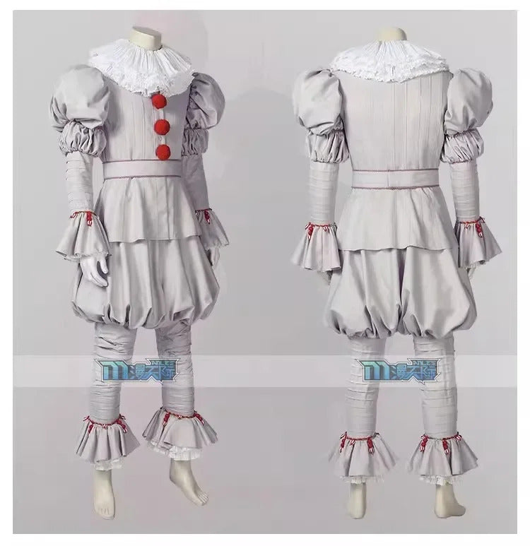 Movie Chapter Two Pennywise Cosplay Costumes Clown joker Halloween Mask Adult Kids Children Gift Home Clothes Super Cos Suits