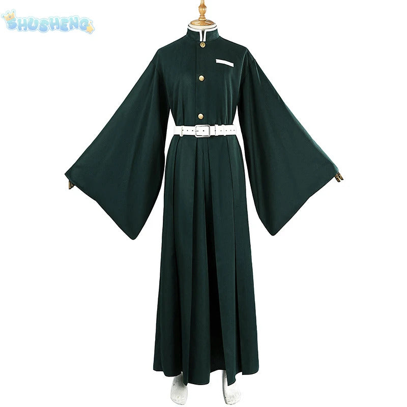 Anime Demon Slayer Kochou Kanae Tokitou Muichirou Kanroji Mitsuri Cosplay Costume Halloween Carnival man Woman Full Set uniform