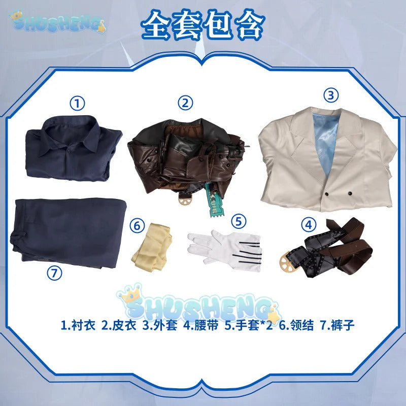 Shusheng-R Honkai: Star Rail Reca Cosplay Costume Uniform Halloween Carnival Party Christmas Play Role Clothes Clothing for Women Men