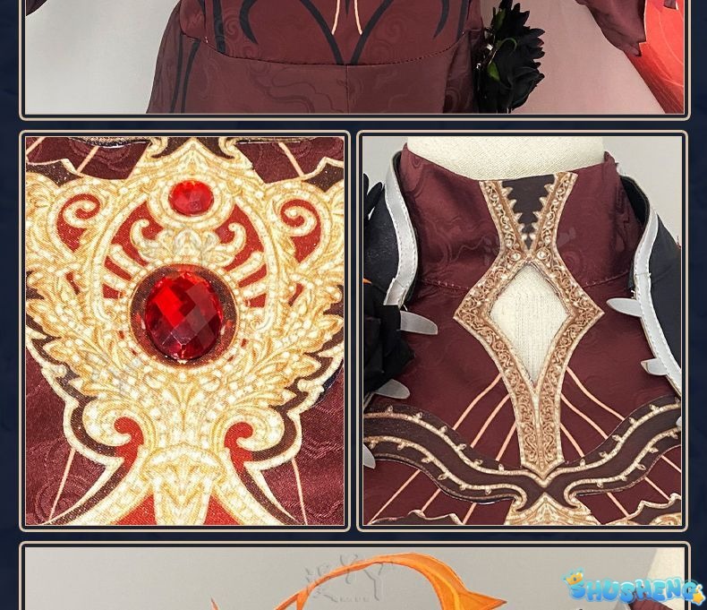 Game Identity V Mechanic Red Knight Cosplay Costume Richard Sterling Cosplay Suit Halloween Uniform Anime Clothing Custom Made