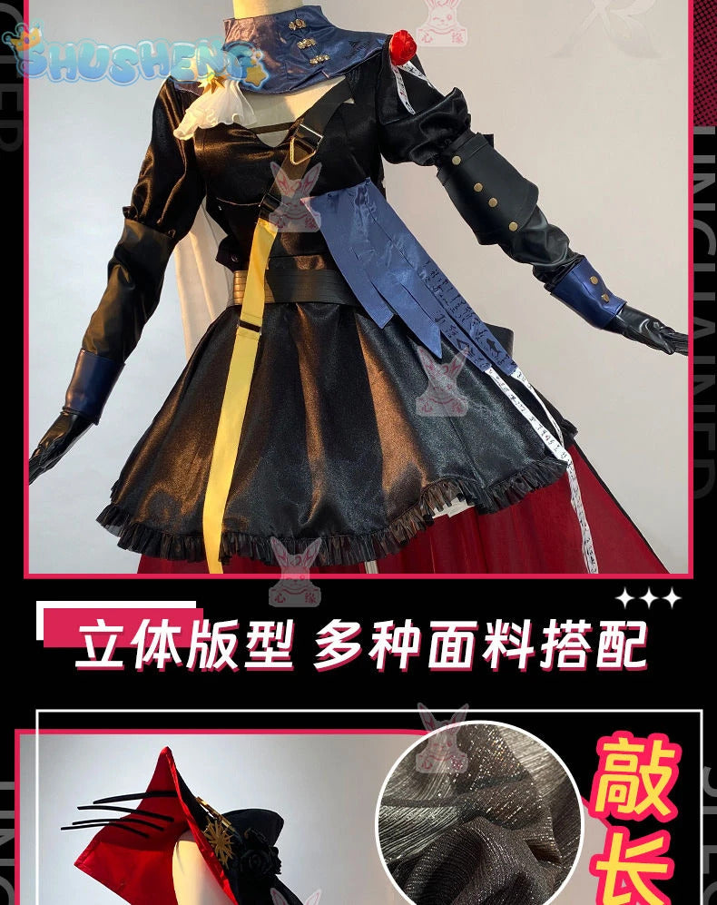 Specter Cosplay Game Arknights Costume Hat Stockings Accessories Props Gothic Lolita Dress Set Halloween Party Woman Uniform