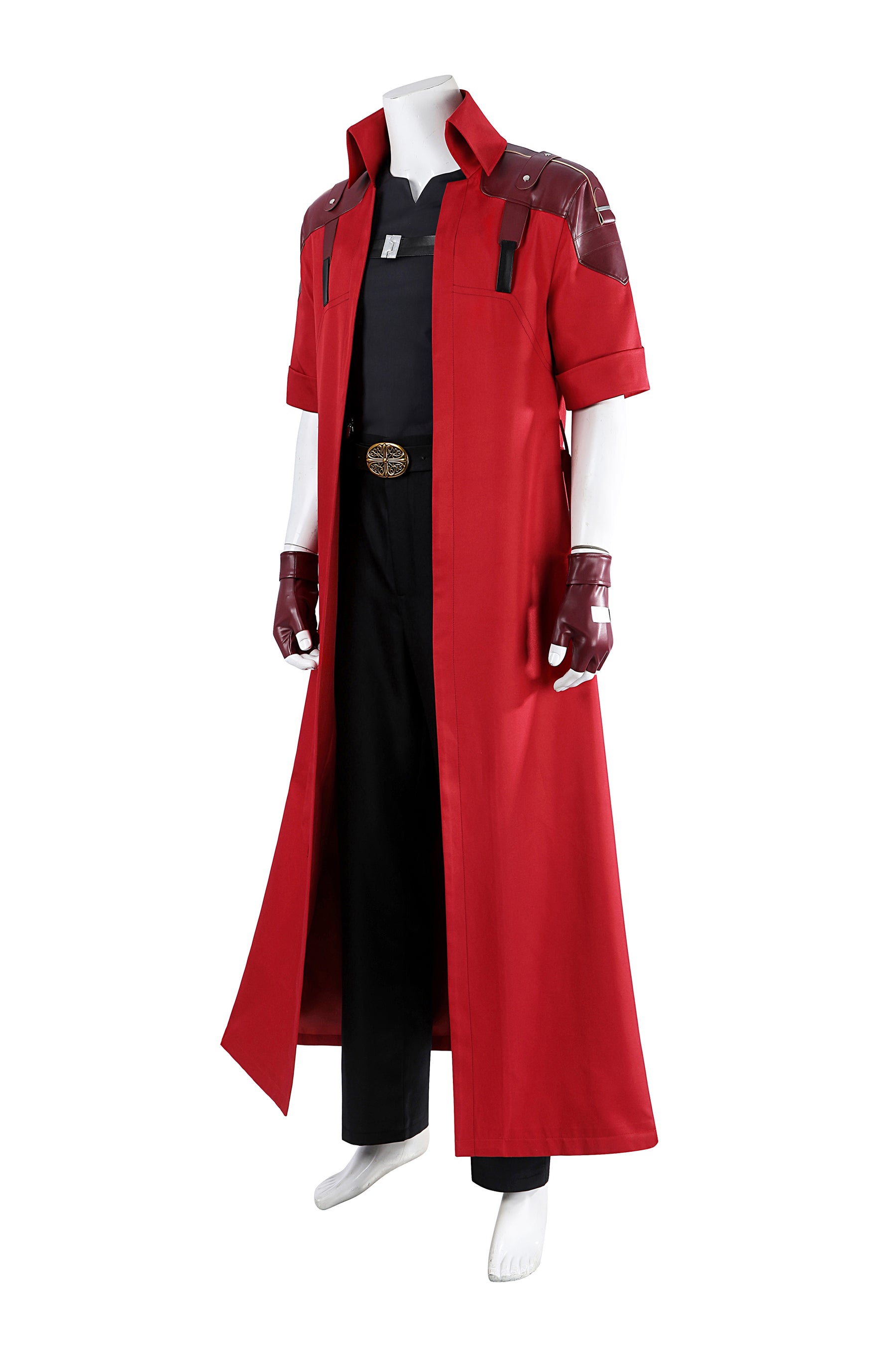 Devil Cos May Cry 3 Cosplay Costumes Dante Men's Game Uniforms Wig Red Long Poncho Jacket Set Halloween Carnival Costumes