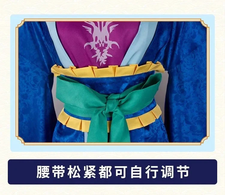 Anime The Apothecary Diaries Lihua Cosplay Costume Blue Dress Kusuriya No Hitorigoto Halloween Party for Women Girls Accessory